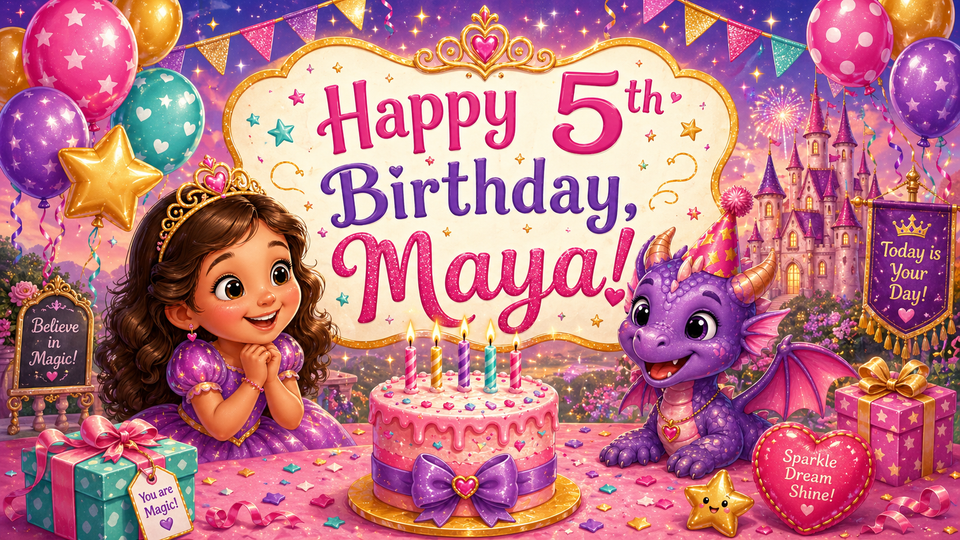 Happy Fifth Birthday My Love